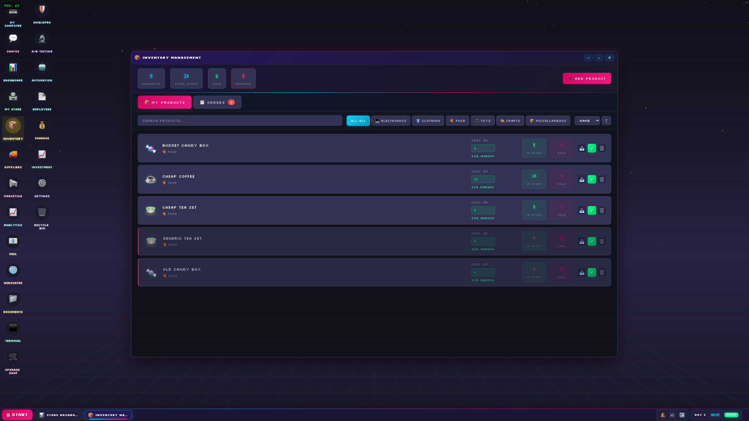 Control Inventory Game Cart Panic! OS - E-Commerce Tycoon Simulator Game | Build Your Online ...